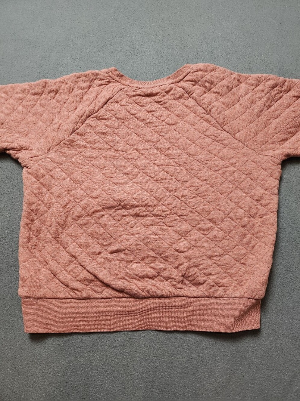 Patagonia Quilted Organic Cotton Sweatshirt Dusty Rose Pink Sz L Worn Wear - Picture 2 of 13